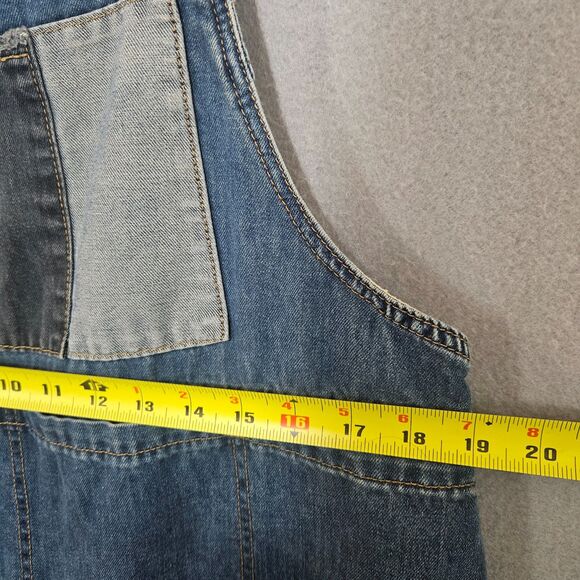 Feiligamu Overall Dress Lagenlook Patchwork Boho Shift Pockets Women's Medium - Picture 7 of 9